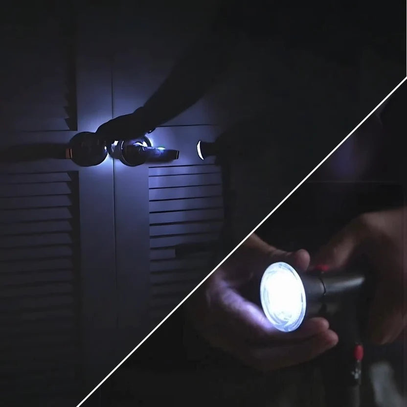 Built-in LED light and alarm