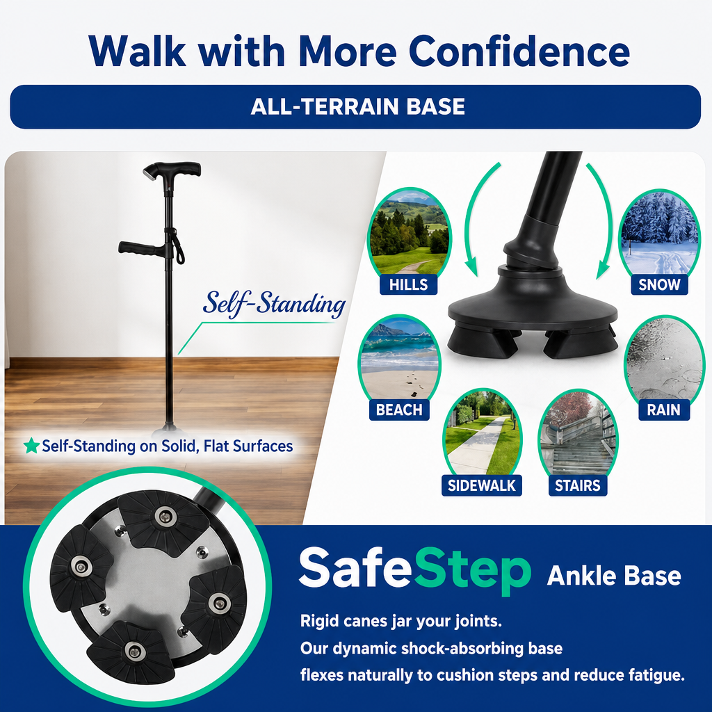 SafeStep self-standing four-point base